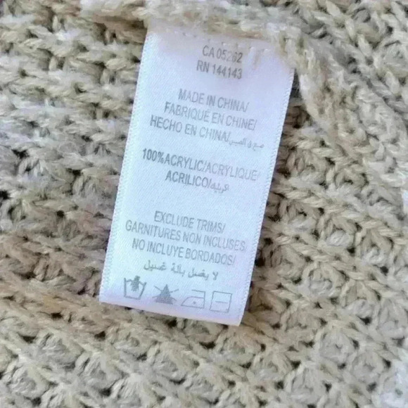 California moonrise open knit cardigan poncho style hoodie size xs - Picture 4 of 9